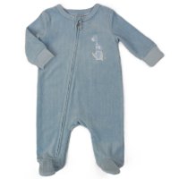 H13515: Baby Boys Velour All In one (0-6 Months)